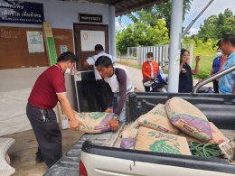 มอบวัสดุอุปกรณ์แก้ไขซ่อมแซมปัญหารั่วซึม หอกระจายข่าว หมู่ที่ 4 บ้านสันมะโก ตำบลบ้านแป้น อำเภอเมือง จังหวัดลำพูน