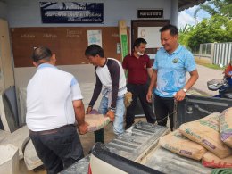 มอบวัสดุอุปกรณ์แก้ไขซ่อมแซมปัญหารั่วซึม หอกระจายข่าว หมู่ที่ 4 บ้านสันมะโก ตำบลบ้านแป้น อำเภอเมือง จังหวัดลำพูน