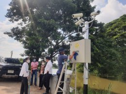 ลงพื้นที่เร่งรัดติดตามโครงการติดตั้งกล้องวงจรปิด CCTV