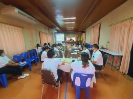 โครงการฝึกอบรม "คุณธรรมจริยธรรม และพัฒนาศักยภาพในการปฏิบัติงานฯ" หลักสูตร "คุณธรรม น้อมนำจิต งานสัมฤทธิ์ ชีวิตรื่นรมย์"