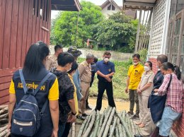 ร่วมประชุมชี้แจงแนวทางการช่วยเหลือราษฏรผู้ประสบภัยพื้นที่เทศบาลตำบลท่าเชียงทอง และร่วมลงพื้นที่สำรวจความเสียหายของราษฎร