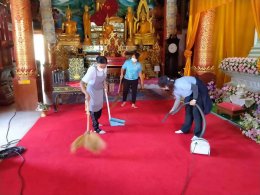 กิจกรรมทำความสะอาด (Big cleaning day) ตามโครงการ วัด ประชารัฐ สร้างสุข  เทศบาลตำบลท่าเชียงทอง