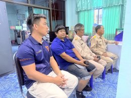 ลงพื้นที่สำรวจเพื่อขอรับการสนับสนุนงบประมาณโครงการก่อสร้างเขื่อนป้องกันตลิ่งเลียบริมน้ำกวง หมู่ที่ 2