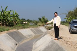 ลงพื้นที่ตรวจเยี่ยมหน้างานโครงการซ่อมแซมดาดคอนกรีต หมู่ที่ 2