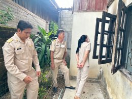 ลงพื้นที่ตรวจเยี่ยมให้กำลังใจและให้ความช่วยเหลือแก่ผู้ประสบอัคคี 