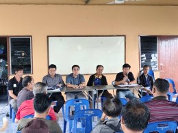 ลงพื้นที่เข้าร่วมประชุมประชาคมระดับหมู่บ้านเพื่อหารือและขอมติความเห็นชอบในการดำเนินการโครงการก่อสร้างระบบประปาขนาดใหญ่ หมู่ที่ บ้านแม่ทาหลง - ท่าศาลา