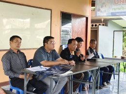 ลงพื้นที่เข้าร่วมประชุมประชาคมระดับหมู่บ้านเพื่อหารือและขอมติความเห็นชอบในการดำเนินการโครงการก่อสร้างระบบประปาขนาดใหญ่ หมู่ที่ บ้านแม่ทาหลง - ท่าศาลา