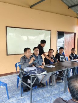 ลงพื้นที่เข้าร่วมประชุมประชาคมระดับหมู่บ้านเพื่อหารือและขอมติความเห็นชอบในการดำเนินการโครงการก่อสร้างระบบประปาขนาดใหญ่ หมู่ที่ บ้านแม่ทาหลง - ท่าศาลา