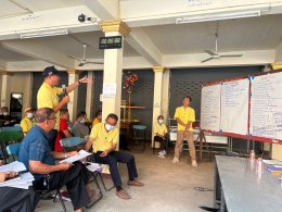 ประชุมประชาคม (การทบทวนแผนพัฒนาท้องถิ่น พ.ศ. 2566 - 2570 ) ของเทศบาลตำบลท่าเชียงทอง หมู่ที่ 2 บ้านสันมะกรูด