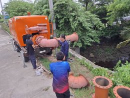 ติดตั้งเครื่องสูบน้ำขนาด 28000. ลิตร/นาที