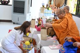 ทำบุญอาคารศูนย์พัฒนาคุณภาพชีวิต และส่งเสริมอาชีพผู้สูงอายุ เทศบาลตำบลท่าเชียงทอง (ศพอส.)