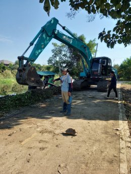 ลงพื้นที่ติดตามงานซ่อมแซมสถานีสูบน้ำด้วยพลังงานไฟฟ้าตามใบคำร้อง