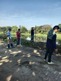 ลงพื้นที่ติดตามงานซ่อมแซมสถานีสูบน้ำด้วยพลังงานไฟฟ้าตามใบคำร้อง