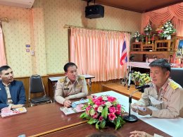 ร่วมให้การต้อนรับ คณะจากองค์การบริหารส่วนจังหวัดลำพูน ในโอกาสที่ได้เดินทางมาส่ง สิบเอกภานุพันธ์ ปันแสง