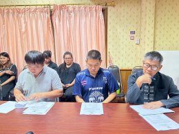 ร่วมประชุมชี้แจงการจัดสถานที่การรับใบประกาศนียบัตร โครงการพัฒนาศักยภาพผู้สูงอายุ