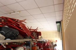 ลงพื้นที่ตรวจเยี่ยมโครงการซ่อมแซมอาคารจัดเก็บของหมู่ที่ 1