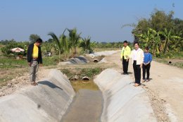 ลงพื้นที่ตรวจเยี่ยมหน้างานโครงการซ่อมแซมดาดคอนกรีต หมู่ที่ 2