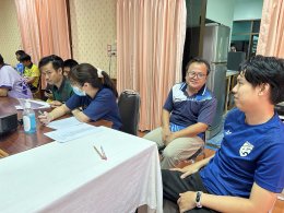 ประชุมชี้แจงรายละเอียดและวางแผนการดำเนินงานในการจัดโครงการกีฬาประชาชนต่อต้านยาเสพติด ประจำปี 2567