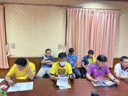 ประชุมชี้แจงรายละเอียดและวางแผนการดำเนินงานในการจัดโครงการกีฬาประชาชนต่อต้านยาเสพติด ประจำปี 2567