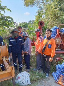 ลงพื้นที่ดำเนินการจัดเก็บอุปกรณ์และเครื่องสูบน้ำส่งคืนให้กับเทศบาลตำบลป่าซาง