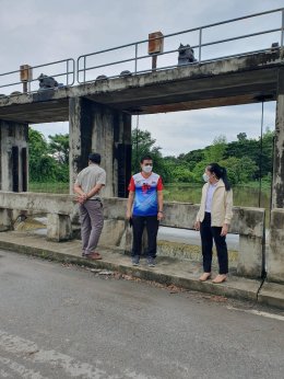 ติดตามสถานการณ์น้ำในแม่น้ำกวง เพื่อเป็นการเตรียมความพร้อมรับสถานการณ์อุทกภัยจากฝนตก