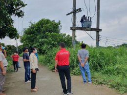 ติดตามสถานการณ์น้ำในแม่น้ำกวง เพื่อเป็นการเตรียมความพร้อมรับสถานการณ์อุทกภัยจากฝนตก