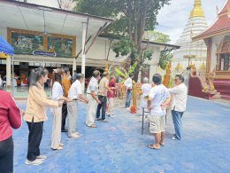 เข้าร่วมทำบุญงานประจำปีสรงน้ำพระธาตุเจดีย์สหลีจอมยอง วัดสันมะกรูด และสรงน้ำกู่อัฐิ ครูบากาบ กาวิโล อดีตเจ้าอาวาสวัดสันมะกรูด