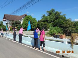 ร่วมสำรวจความเสียหายและเยี่ยมผู้ได้รับผลกระทบจากน้ำแม่ทาไหลกัดเซาะกำแพงบ้านเรือนราษฎรหมู่ที่ 9