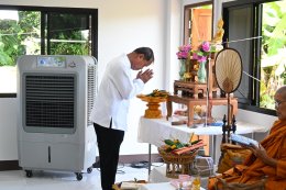 ทำบุญอาคารศูนย์พัฒนาคุณภาพชีวิต และส่งเสริมอาชีพผู้สูงอายุ เทศบาลตำบลท่าเชียงทอง (ศพอส.)