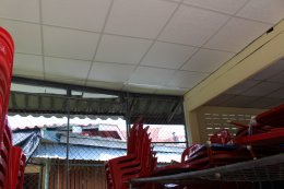 ลงพื้นที่ตรวจเยี่ยมโครงการซ่อมแซมอาคารจัดเก็บของหมู่ที่ 1