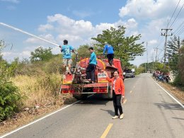 ลงพื้นที่ตรวจสอบเหตุเพลิงไหม้และร่วมสั่งการให้ระงับเหตุ