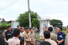 ลงพื้นที่ตรวจเยี่ยมการดำเนินการกำจัดวัชพืชในลำน้ำแม่ทา