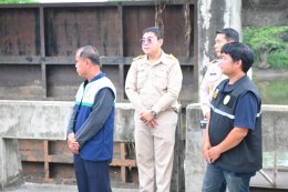 ลงพื้นที่ตรวจเยี่ยมการดำเนินการกำจัดวัชพืชในลำน้ำแม่ทา