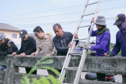ลงพื้นที่ตรวจเยี่ยมการดำเนินการกำจัดวัชพืชในลำน้ำแม่ทา