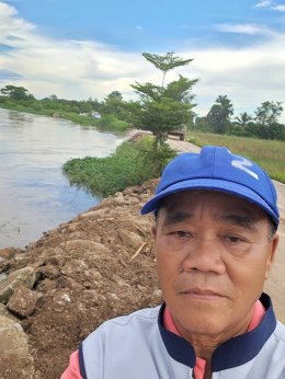 ลงพื้นที่ตรวจติดตามการดำเนินงานหลังจากดำเนินการแก้ไขปัญหาถนนสายทางบ้านสันมะกรูด