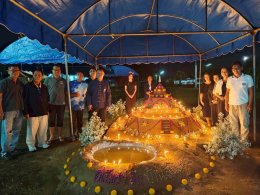 ลงพื้นที่ตรวจเยี่ยมกิจกรรมก่อเจดีย์ทราย และกิจกรรมทำซุ้มประตูป่า ทั้ง 4 หมู่บ้านในเขตพื้นที่เทศบาลตำบลท่าเชียงทอง 