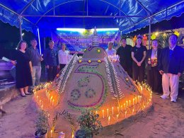 ลงพื้นที่ตรวจเยี่ยมกิจกรรมก่อเจดีย์ทราย และกิจกรรมทำซุ้มประตูป่า ทั้ง 4 หมู่บ้านในเขตพื้นที่เทศบาลตำบลท่าเชียงทอง 