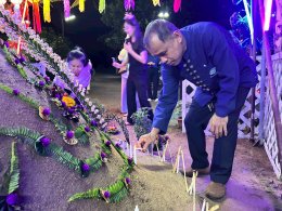 ลงพื้นที่ตรวจเยี่ยมกิจกรรมก่อเจดีย์ทราย และกิจกรรมทำซุ้มประตูป่า ทั้ง 4 หมู่บ้านในเขตพื้นที่เทศบาลตำบลท่าเชียงทอง 