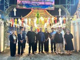 ลงพื้นที่ตรวจเยี่ยมกิจกรรมก่อเจดีย์ทราย และกิจกรรมทำซุ้มประตูป่า ทั้ง 4 หมู่บ้านในเขตพื้นที่เทศบาลตำบลท่าเชียงทอง 