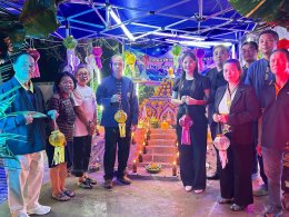 ลงพื้นที่ตรวจเยี่ยมกิจกรรมก่อเจดีย์ทราย และกิจกรรมทำซุ้มประตูป่า ทั้ง 4 หมู่บ้านในเขตพื้นที่เทศบาลตำบลท่าเชียงทอง 