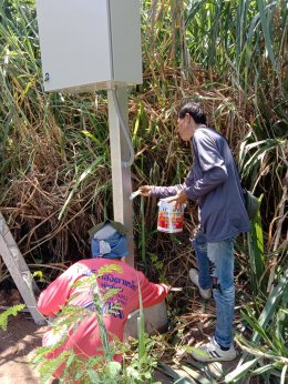 ติดตามความคืบหน้าโครงการติดตั้งกล้องวงจรปิด CCTV โดยลงพื้นที่สำรวจงานติดตั้งโครงการกล้องวงจรปิด CCTV 4 หมู่บ้านในเขตเทศบาลตำบลท่าเชียงทอง