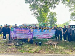 จัด"กิจกรรมปรับปรุงภูมิทัศน์ ตัดกิ่งไม้ที่บดบังทัศนะวิสัย จุดเสี่ยงอุบัติเหตุ ในเขตพื้นที่เทศบาลตำบลท่าเชียงทอง" ภายใต้การดำเนินโครงการเสริมสร้างศักยภาพชุมชนท้องถิ่น สร้างชีวิตวิถีใหม่ สู่อำเภอขับขี่ปลอดภัย