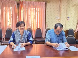 ประชุมคณะกรรมการศูนย์พัฒนาและฟื้นฟูคุณภาพชีวิตผู้สูงอายุและคนพิการ เทศบาลตำบลท่าเชียงทอง