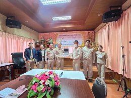 ร่วมให้การต้อนรับ คณะจากองค์การบริหารส่วนจังหวัดลำพูน ในโอกาสที่ได้เดินทางมาส่ง สิบเอกภานุพันธ์ ปันแสง