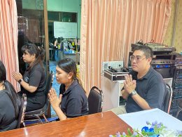 เข้าร่วมพิธีเจริญพระพุทธมนต์ และบำเพ็ญจิตตภาวนา
