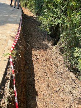 ลงพื้นที่ตรวจเยี่ยมหน้างานโครงการขยายไหล่ทาง