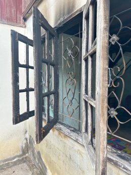 ลงพื้นที่ตรวจเยี่ยมให้กำลังใจและให้ความช่วยเหลือแก่ผู้ประสบอัคคี 