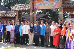 เข้าร่วมพิธีเปิด กาดชุมชนวิถีคนยอง ตำบลหนองยวง อำเภอเวียงหนองล่อง จังหวัดลำพูน