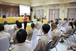 ผู้ว่าราชการจังหวัดลำพูนในโอกาสตรวจเยี่ยมและมอบแนวทางการปฏิบัติราชการให้แก่หัวหน้าส่วนราชการ ผู้บริหารองค์กรปกครองส่วนท้องถิ่น กำนัน ผู้ใหญ่บ้าน ในพื้นที่อำเภอเมืองลำพูน