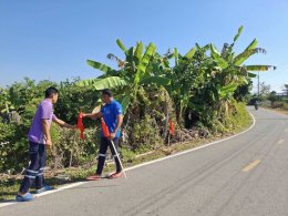 ติดตั้งธงแดงตามจุดทางโค้งอันตรายเสี่ยงอุบัติเหตุและได้ติดตั้งป้ายเตือนเมาไม่ขับทั้ง4หมู่บ้านในเขตเทศบาลตำบลท่าเชียงทอง